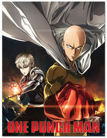 ONE PUNCH MAN - SAITAMA & GENOS SUBLIMATION THROW BLANKET