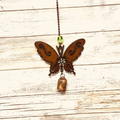 Butterfly Single Rusty Metal Bell Chime
