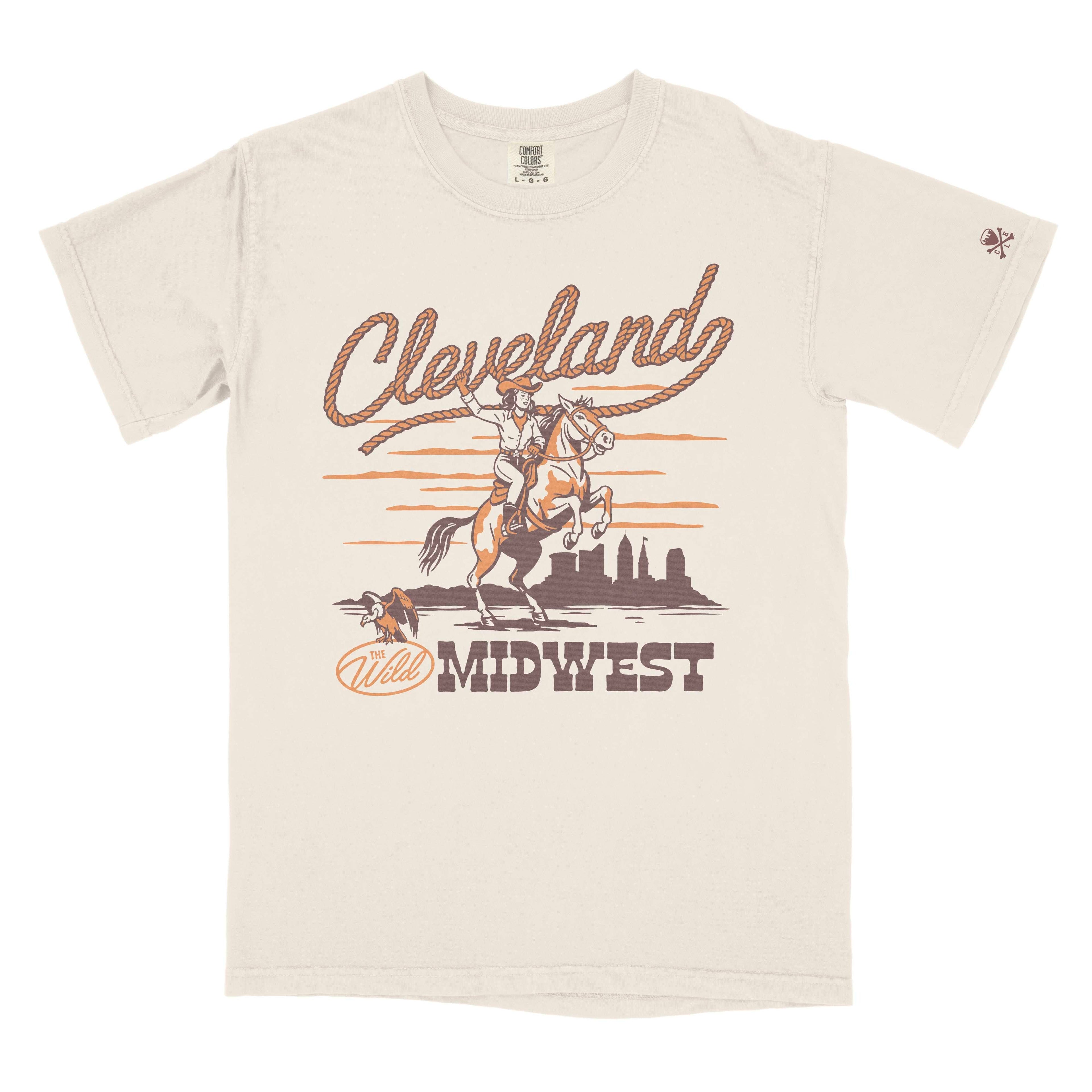 Cleveland Wild Midwest Cowgirl - Unisex Crew T-Shirt