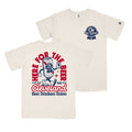 Here For The Beer, Cleveland Beer Drinkers Union - Navy/Red - Mens/Unisex Crew T-shirt