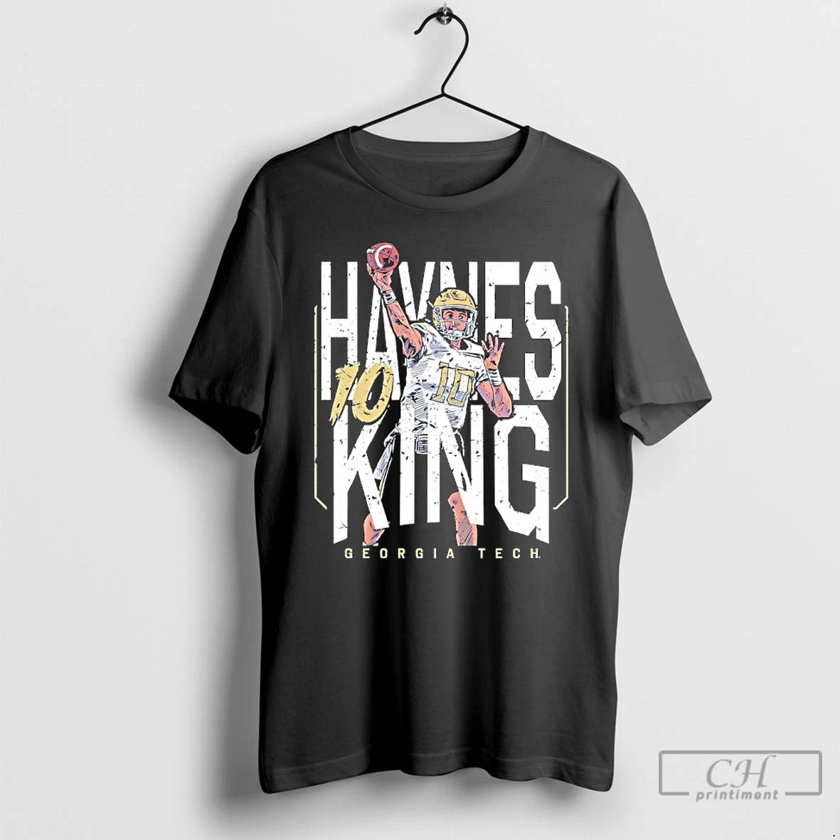 Premium Georgia Tech 10 Haynes King Football Breakthrough T Shirts Unisex T-shirt, Sweatshirt, Hoodie, Long Sleeve Tee